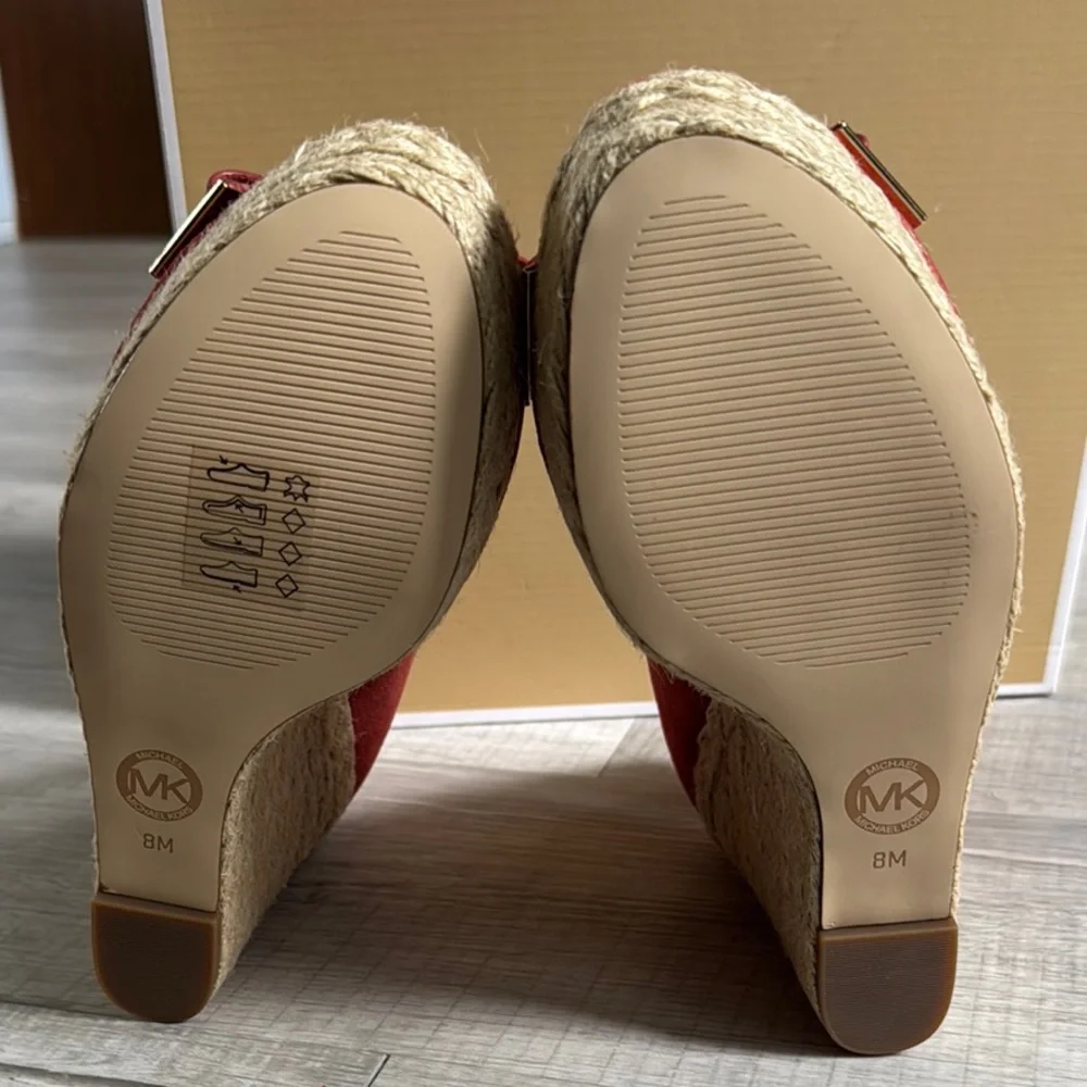 Michael Kors Cinnamon Wedge Peep Toe Shoes - Picture 6 of 12